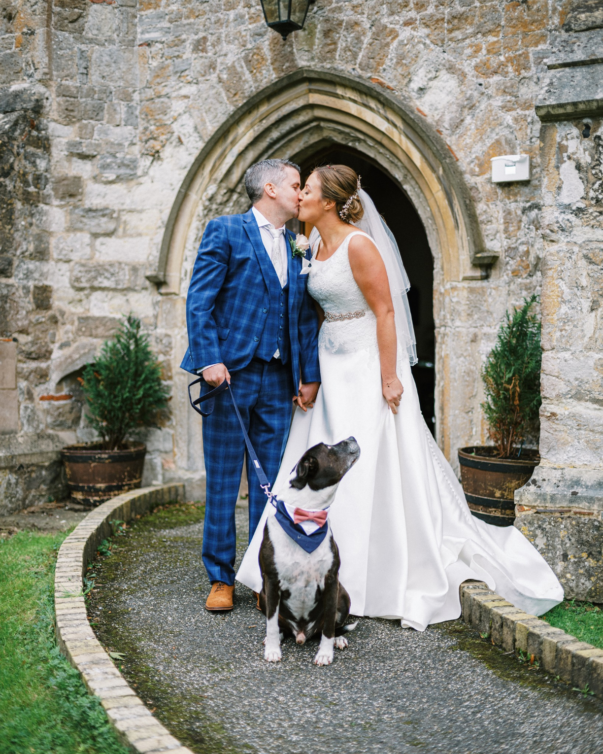 Wedding with a dog provided by The Grange Retreat in Essex